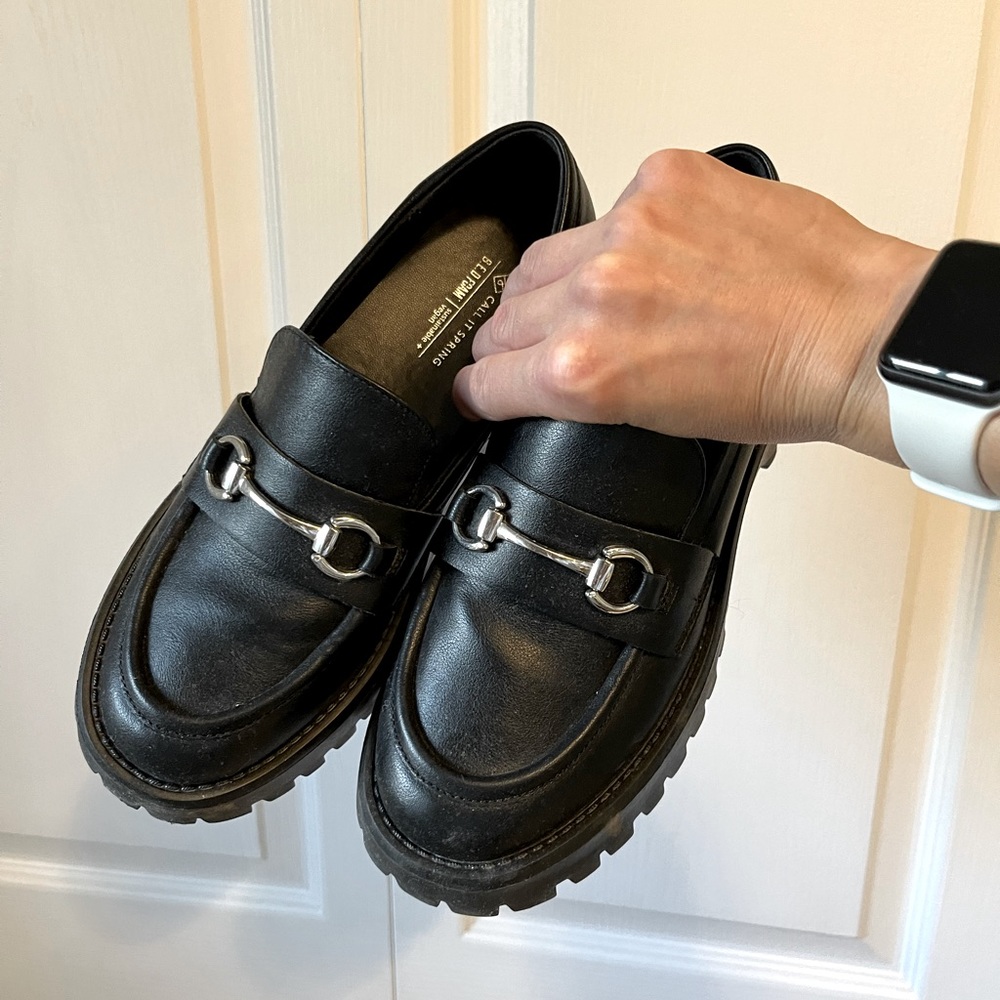 Women’s chunky loafers, size 7.5